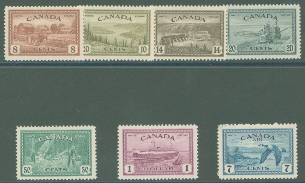 1946-47 Peace Re-conversion, set of 7