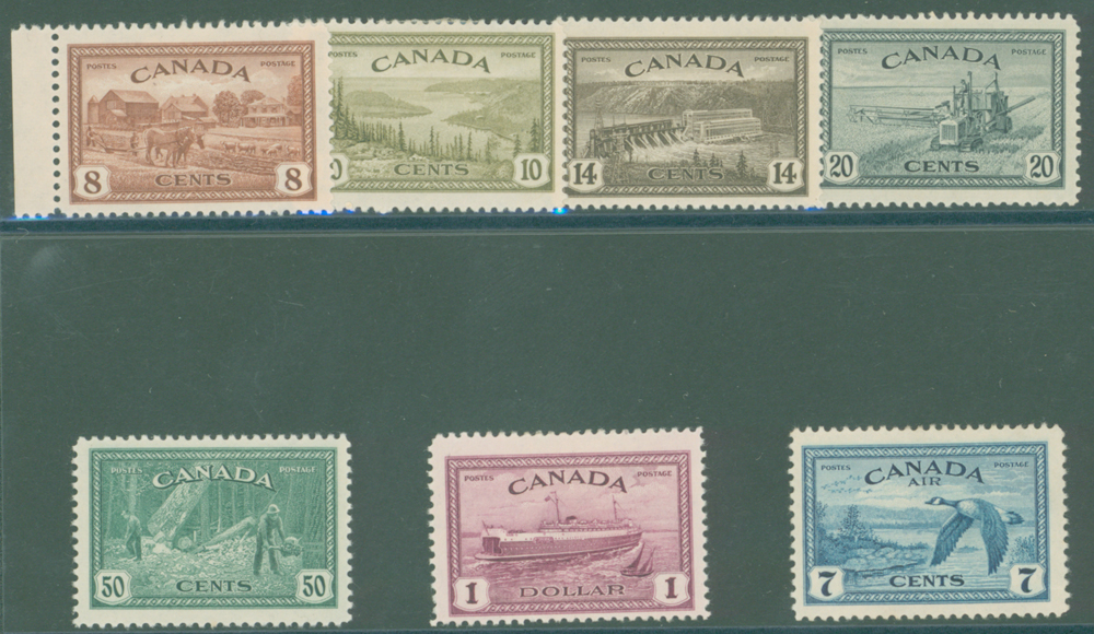 1946-47 Peace Re-conversion, set of 7