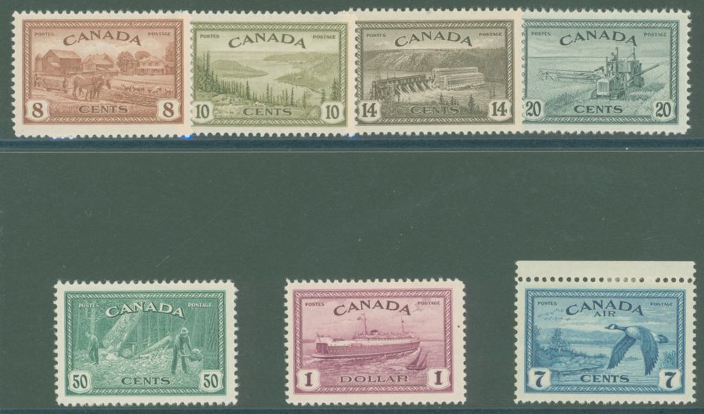 1946-47 Peace Re-conversion, set of 7
