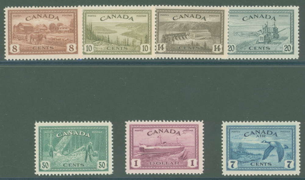 1946-47 Peace Re-conversion, set of 7