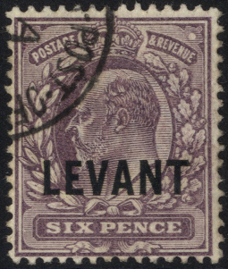 1905-12 British currency 6d slate-purple