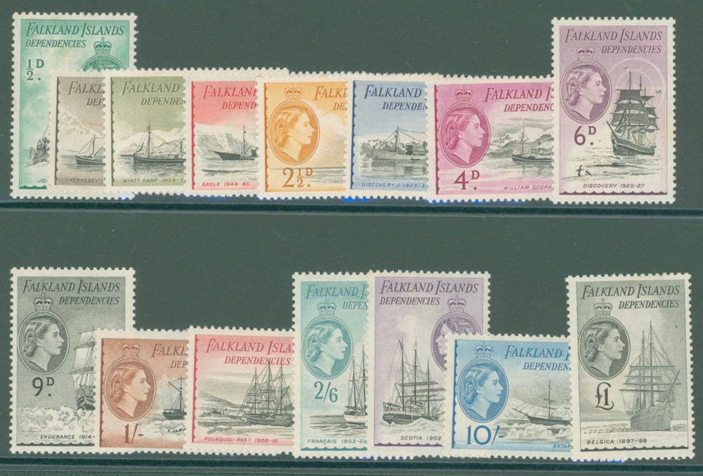 1954-62 Ships set of 15