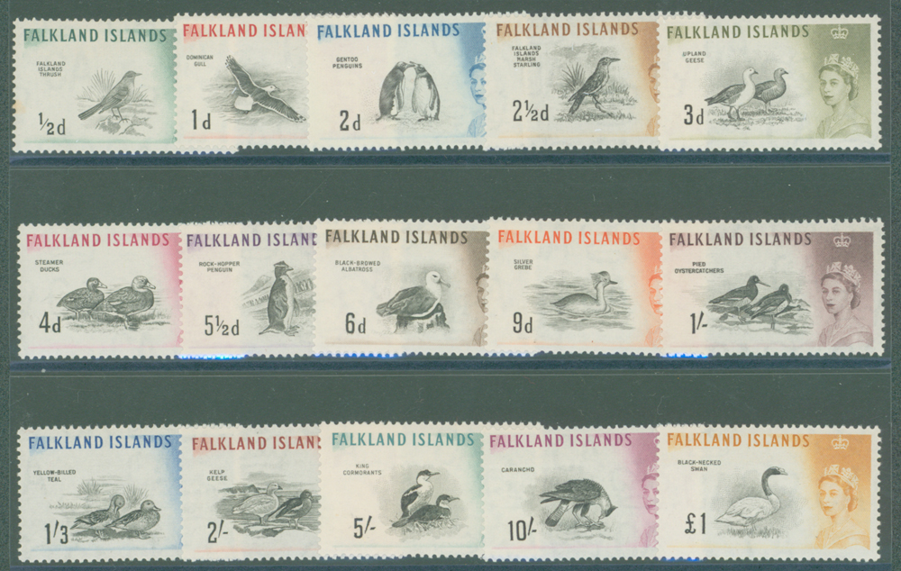 1960-66 Birds ½d to £1