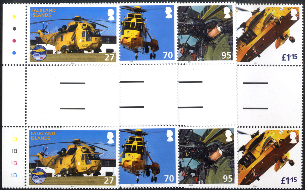 2011 70th Anniv of Royal Air Force Search and Rescue gutter pairs