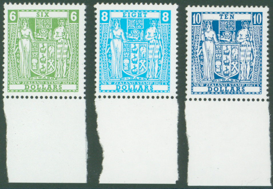 1986 postal fiscal arms set SG F223/5, Cat £19
