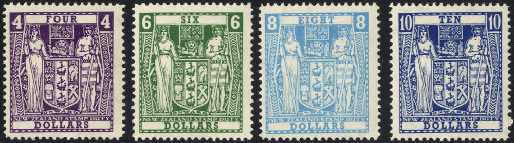 1967 14 set of 4 to $10 SG F219/222, Cat £60