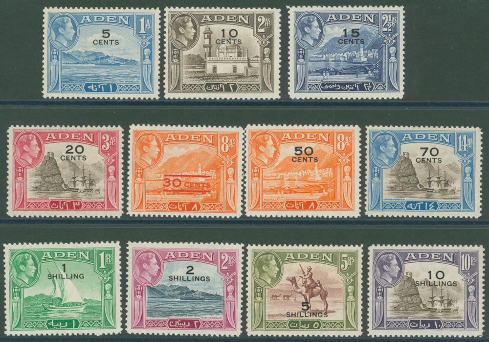 1951 New Currency set, SG 36/46, Cat £27