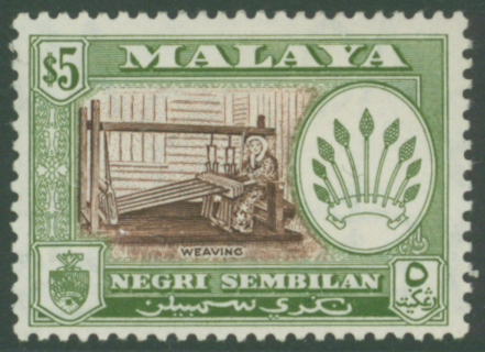 NEGRI SEMBILAN 1957-63 $5, SG79a, Cat £38