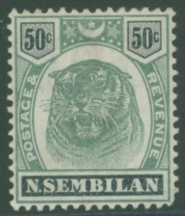 NEGRI SEMBILAN 1895-99 50c, SG14, Cat £95