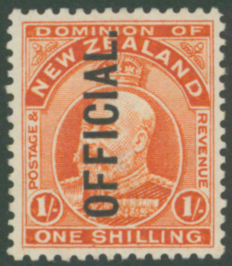 1910-16 OFFICIAL opt with type O3 1s, SGO77, Cat £75