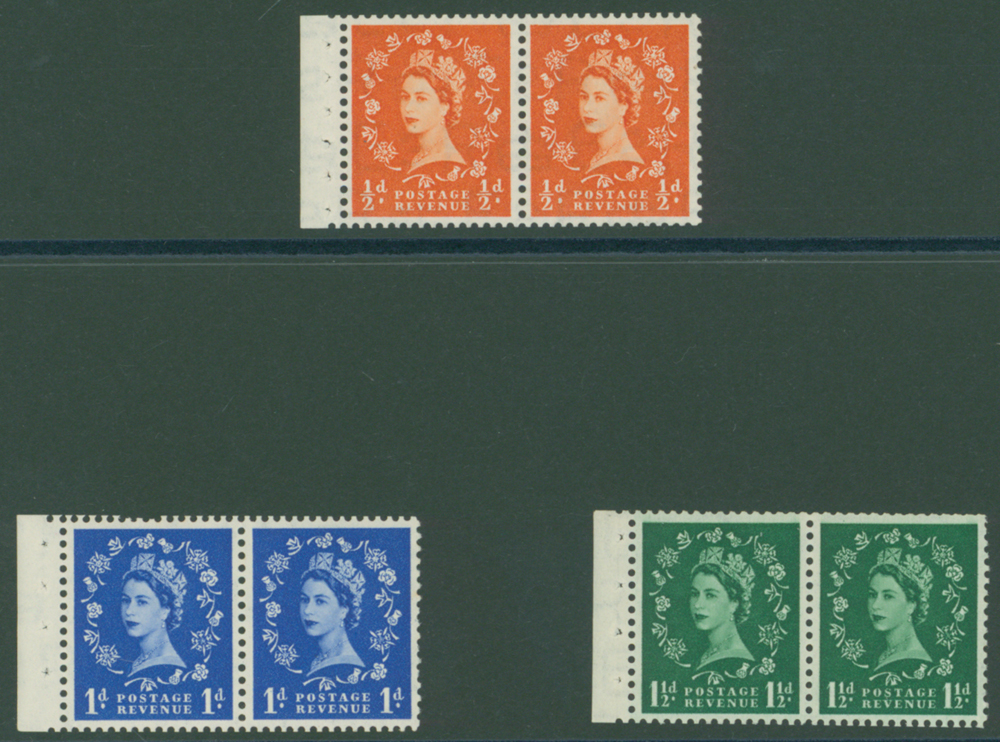 1952 Tudor Crown Wilding booklet panes of two
