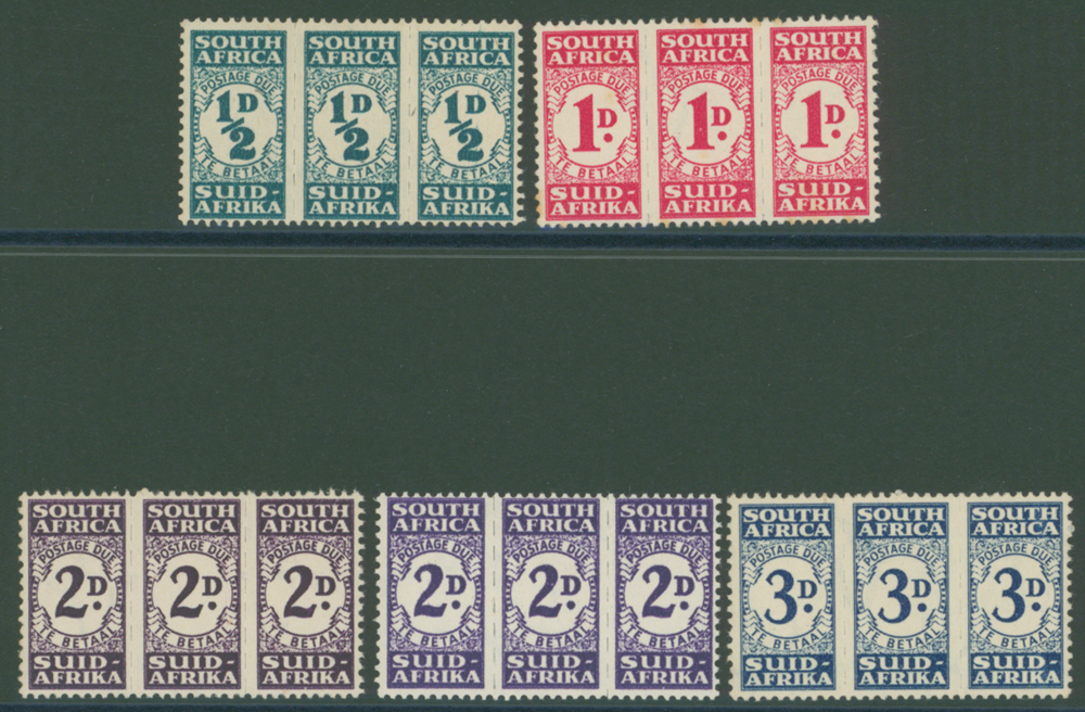 1943-44 &frac12;d to 3d, Cat £91