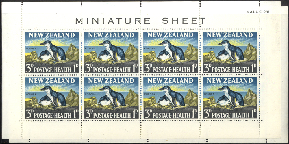 1964 Health, 2&frac12;d+1d and 3d+1d, each in min sheets of 8 (2x4) SG MS823b, Cat £35