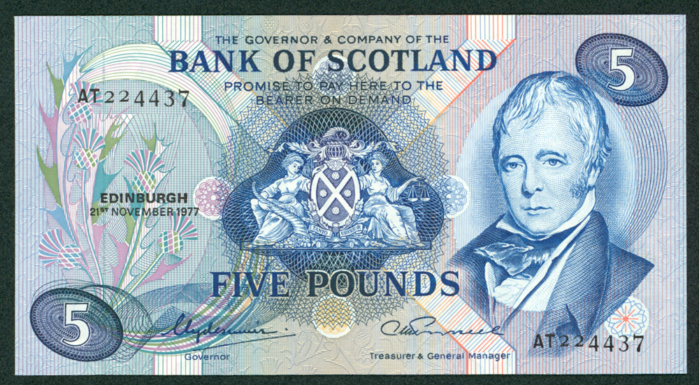 Bank of Scotland 1977 £5