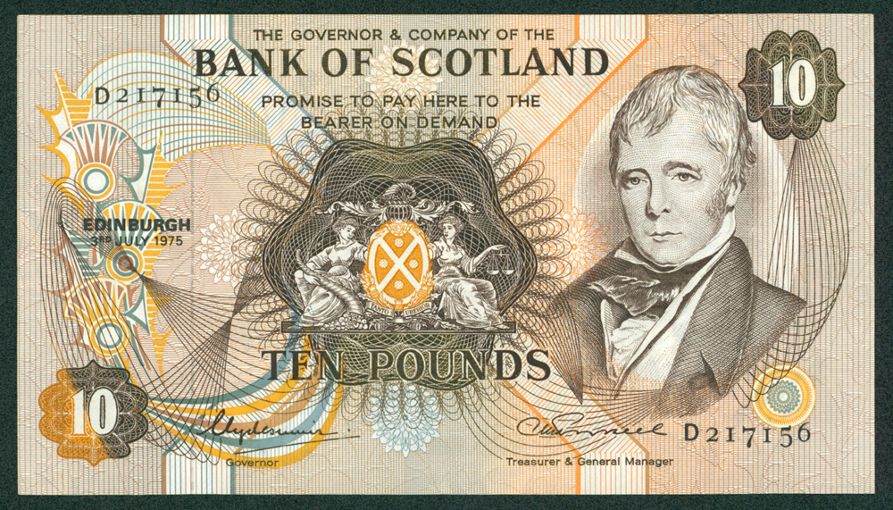 Bank of Scotland 1975 £10