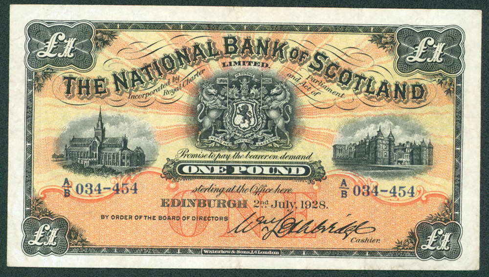 National Bank of Scotland 1928 £1