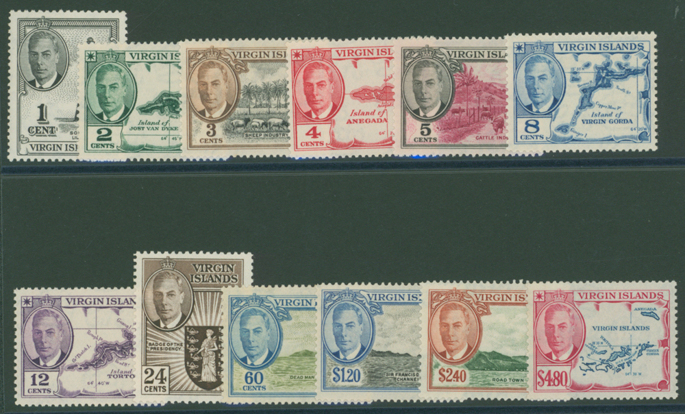 1952 set of 12 to $4.80, SG136/47, Cat £50