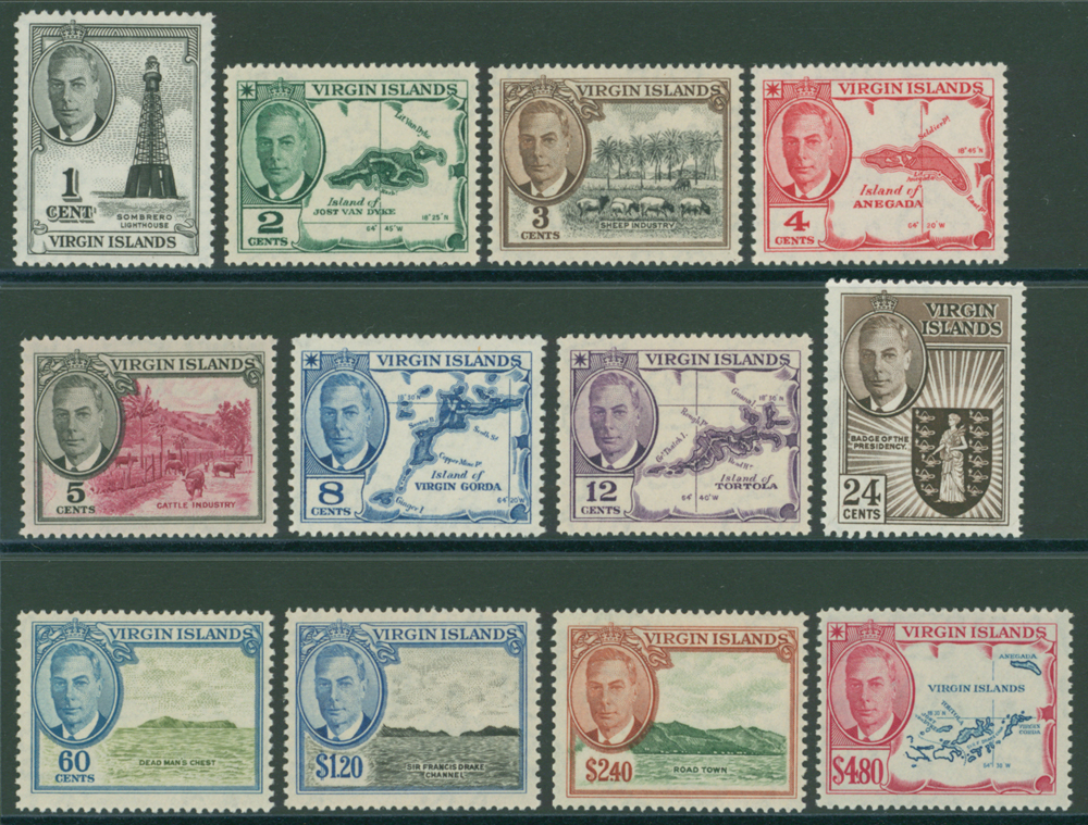 1952 set of 12 to $4.80, SG 136/47, Cat £50