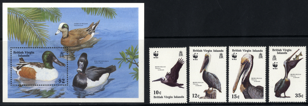 1988 Wildlife (2nd series). Endangered Species set of 4 plus miniature sheet, Cat £18