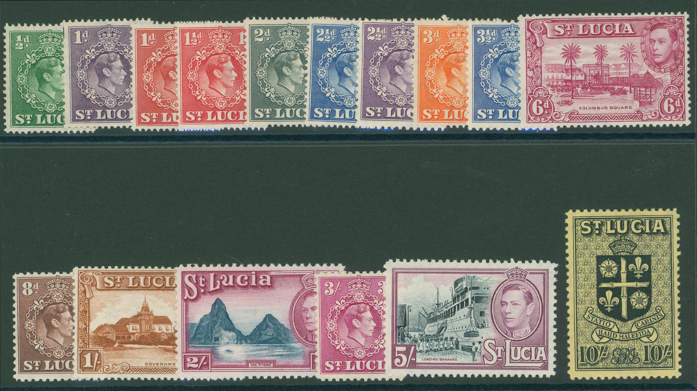 1938-48 short set of 16 to 10s