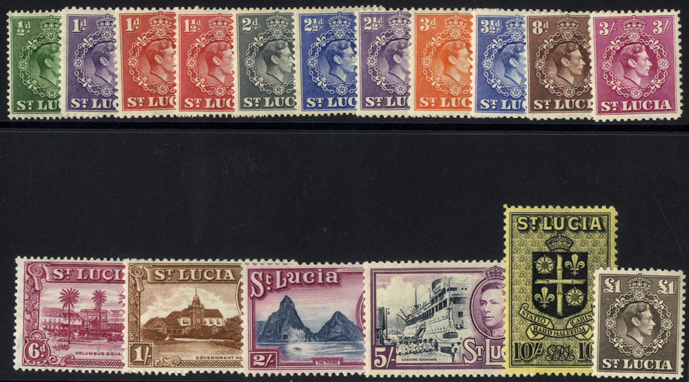 1938-48 set of 17 to £1