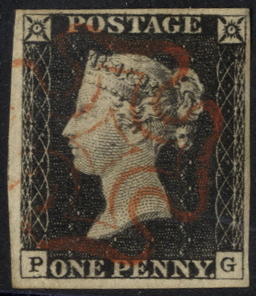 1840 1d black Plate 2 PG