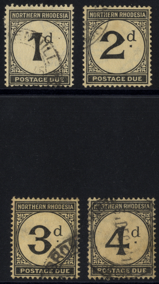 Postage Due: 1952 ord paper set of 4 to 4d