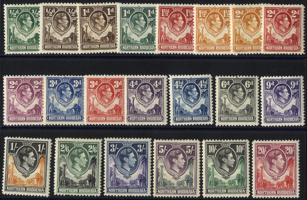 1938-52 set of 21 to 20s