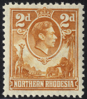 1938-52 2d yellow-brown