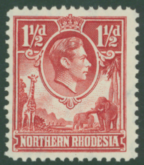1938-52 &frac12;d carmine-red