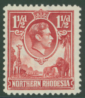 1938-52 1&frac12;d carmine-red