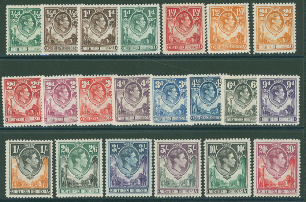 1938-52set of 21 to 20s