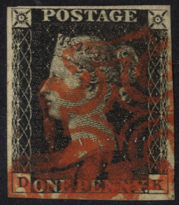1840 1d black Plate 6 DK