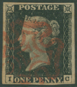 1840 1d black Plate 1b IC