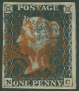 1840 1d black Plate 4 NC