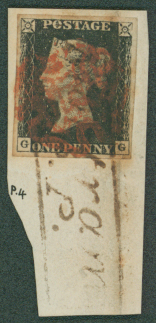 1840 1d black Plate 7 GG