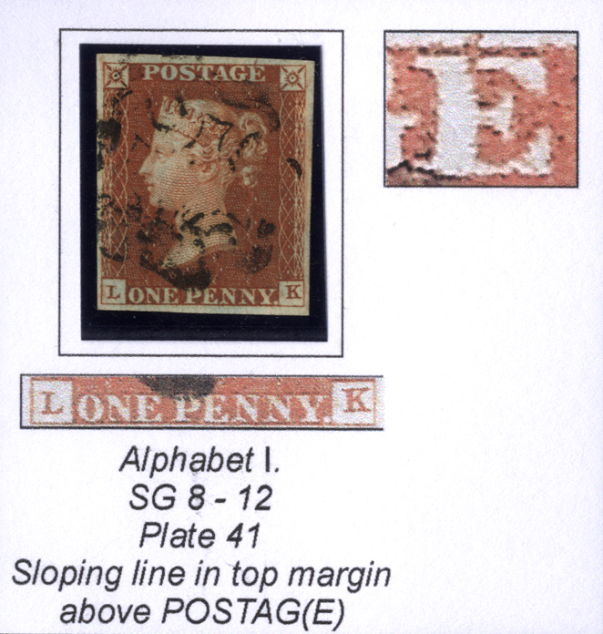 1841 1d red brown Plate 41 LK