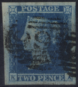 1841 2d blue Plate 4 KA