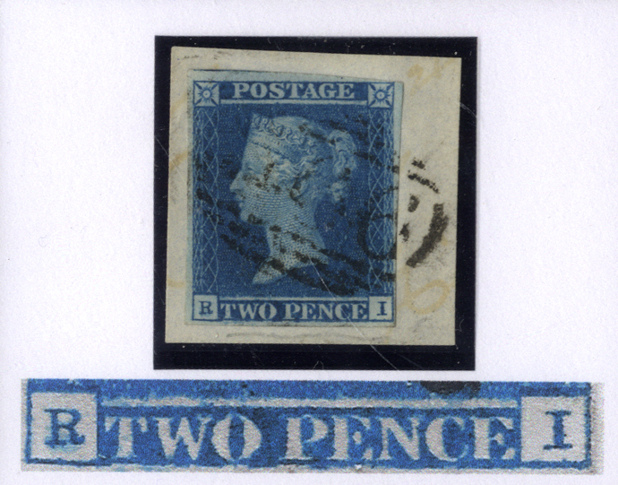 1841 2d blue Plate 3 RI
