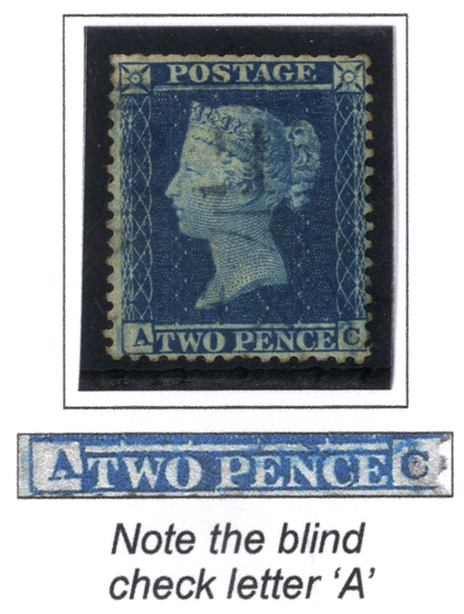 1855 2d blue Plate 5 AC