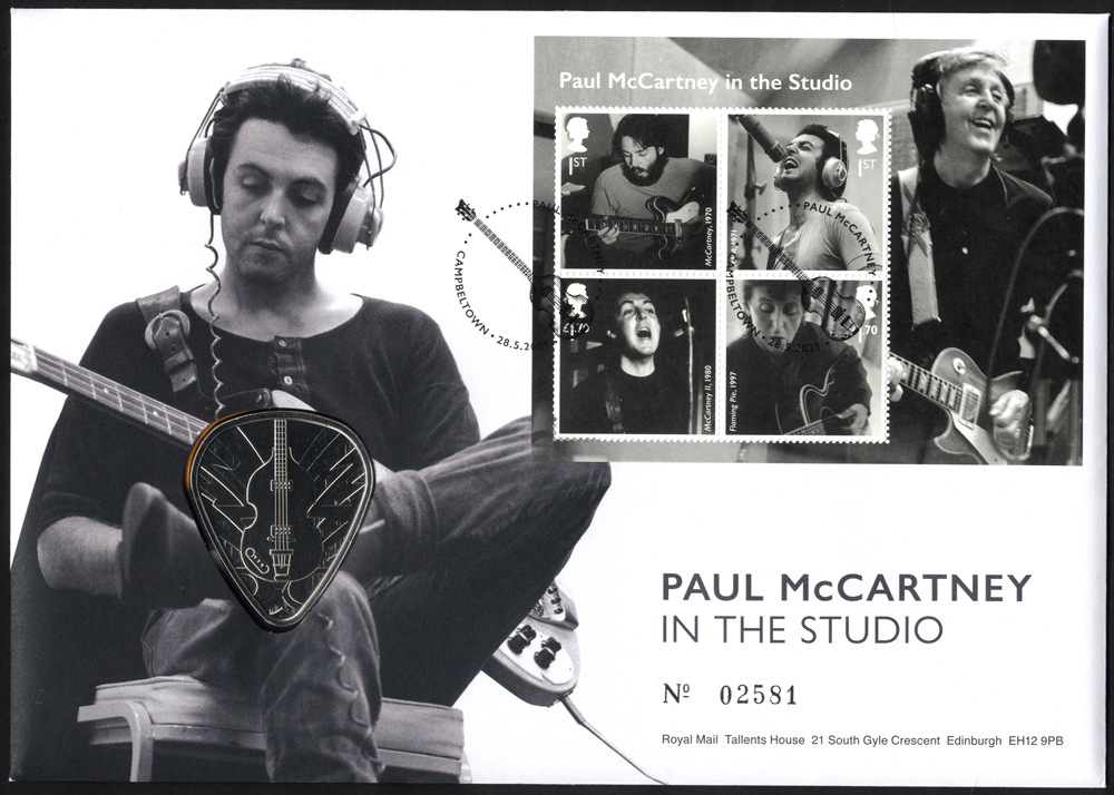 2021 Paul McCartney Coin & Miniature Sheet FDC