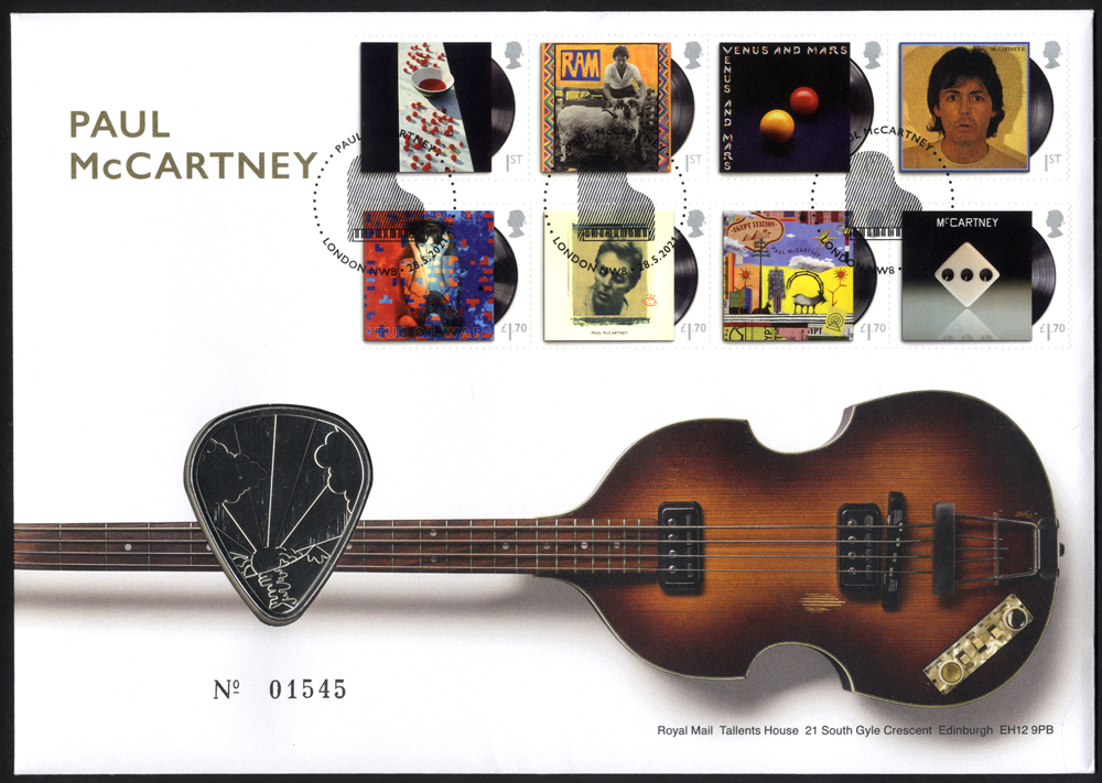 2021 Paul McCartney Coin & Stamp FDC
