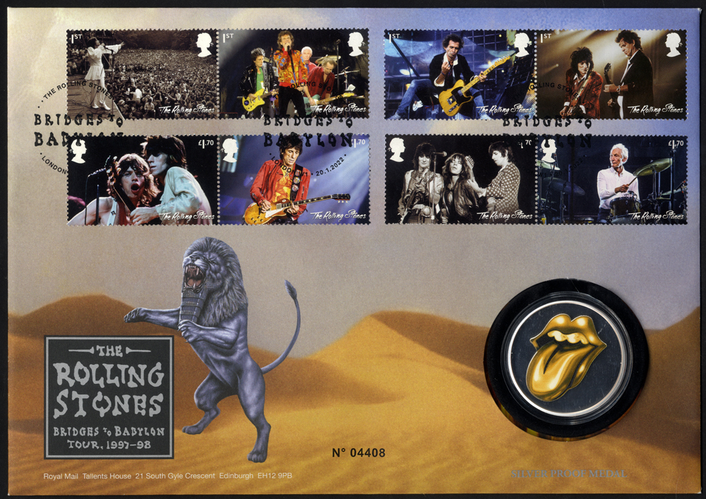 2022 Rolling Stones Silver Medallion FDC