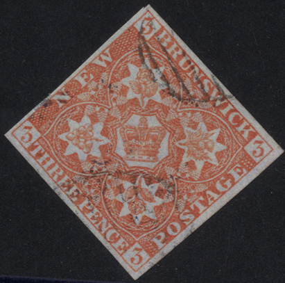 1851-60 3d dull red
