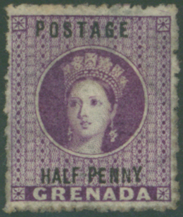 1881 &frac12;d deep mauve