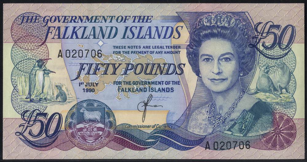 Falkland Islands 1990 £50