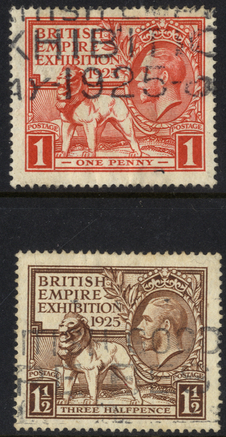 1925 Wembley set, SG.432/3, Cat. £130