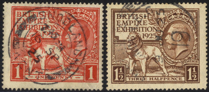 1925 Wembley set, SG.432/3, Cat. £130