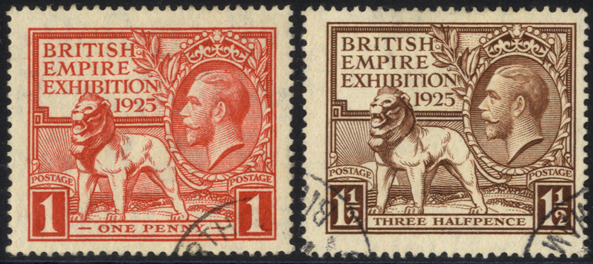 1925 Wembley set, SG.432/3, Cat. £130