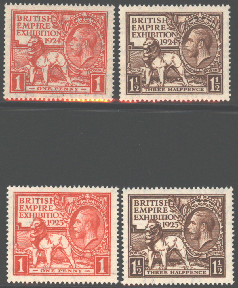 1924 & 1925 Wembley sets, SG.430/3, Cat. £110